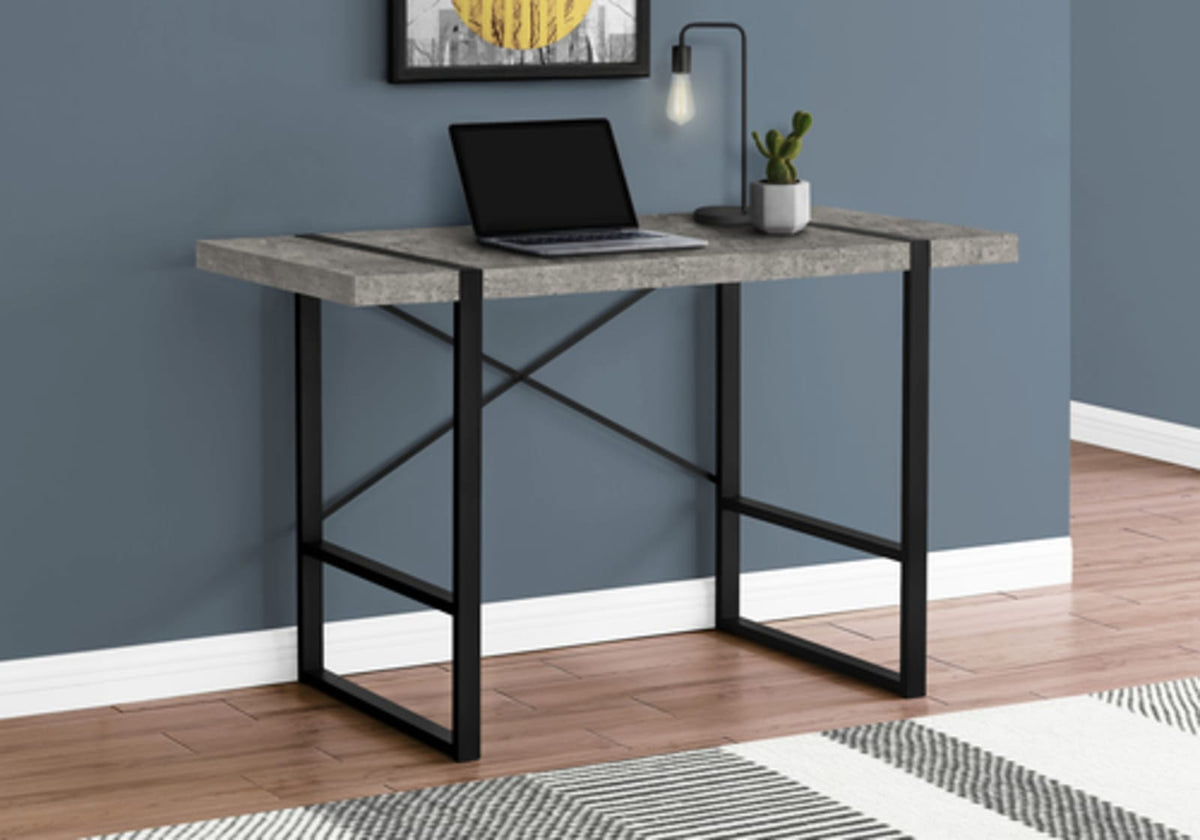 Grey Concrete Desk - 48" Home Office Computer Desk