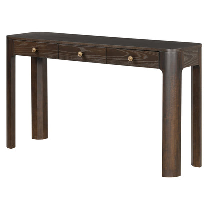 Espresso Solid Wood Console Table - 52" Entryway Table