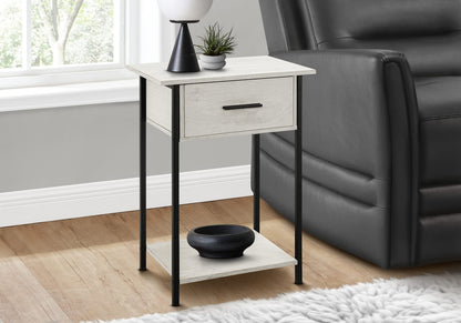 Black Metal Accent Table - 2 Tier Side Table