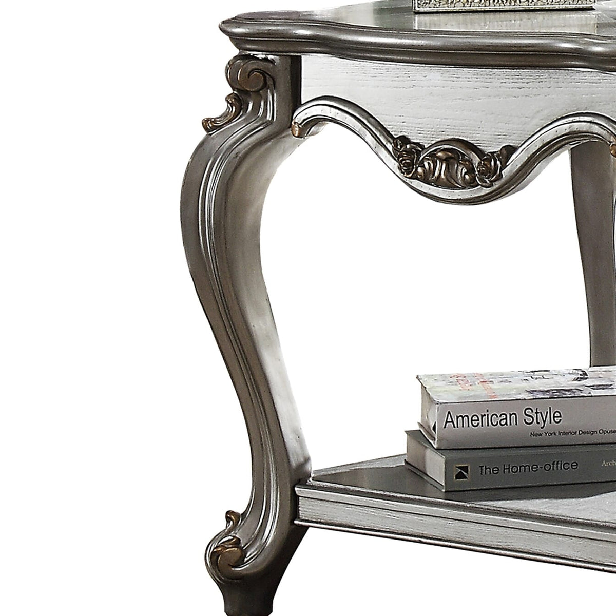 Silver Wood Square End Table - 27" x 27"