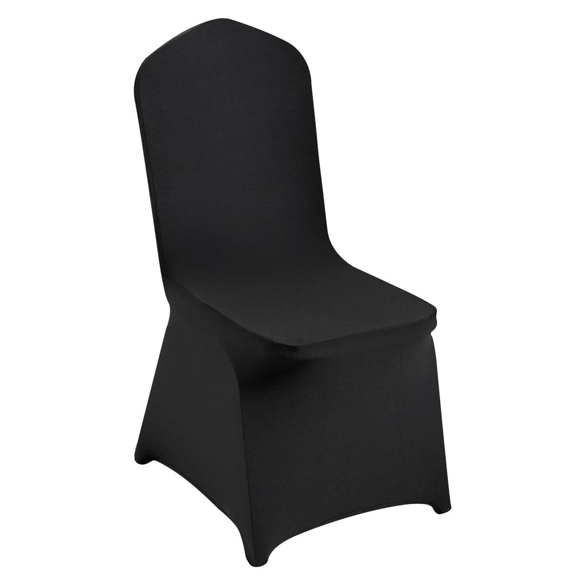 Stretch Spandex Chair Covers - 50 Pack Black, Universal Fitted Protection