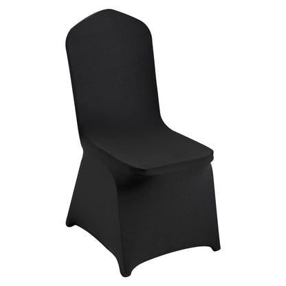 Stretch Spandex Chair Covers - 50 Pack Black, Universal Fitted Protection