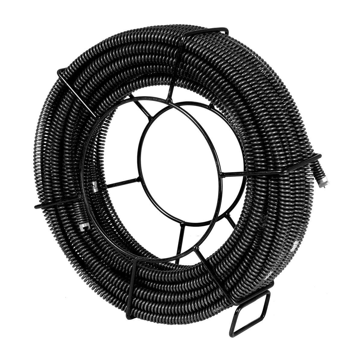 100FT Metal Drain Cleaning Cable with 7 Cutters for Sink and Toilet