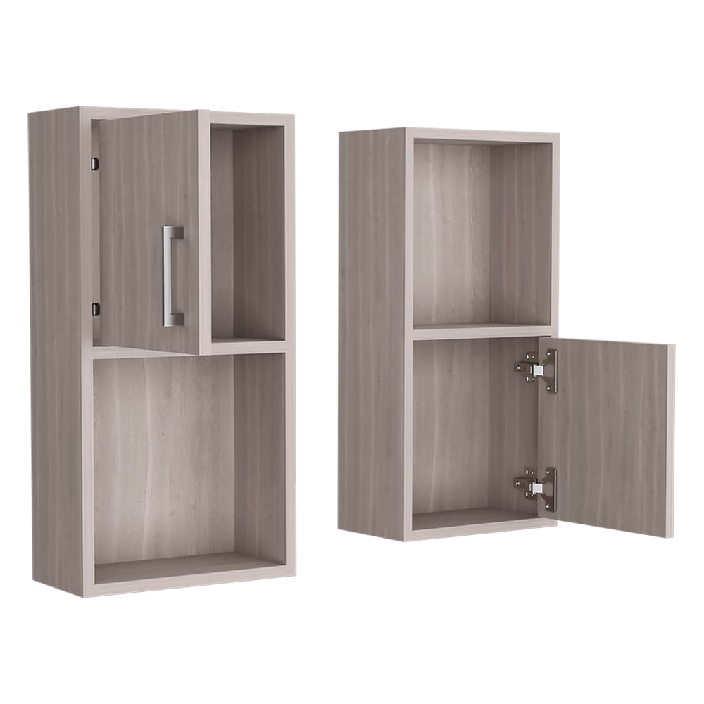 Multicolor Engineered Wood Bathroom Medicine Cabinet Set