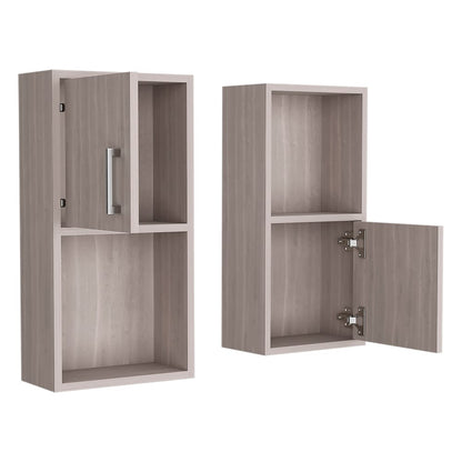 Multicolor Engineered Wood Bathroom Medicine Cabinet Set