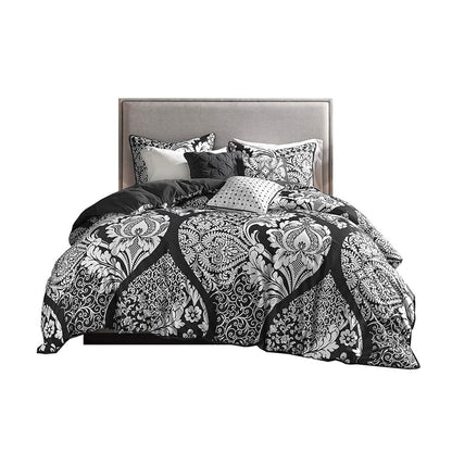 King Size Multicolor Damask Duvet Cover Set - Stylish & Comfortable