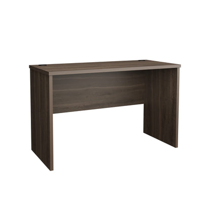 Dark Gray Engineered Wood Desk for Home Office Workspace