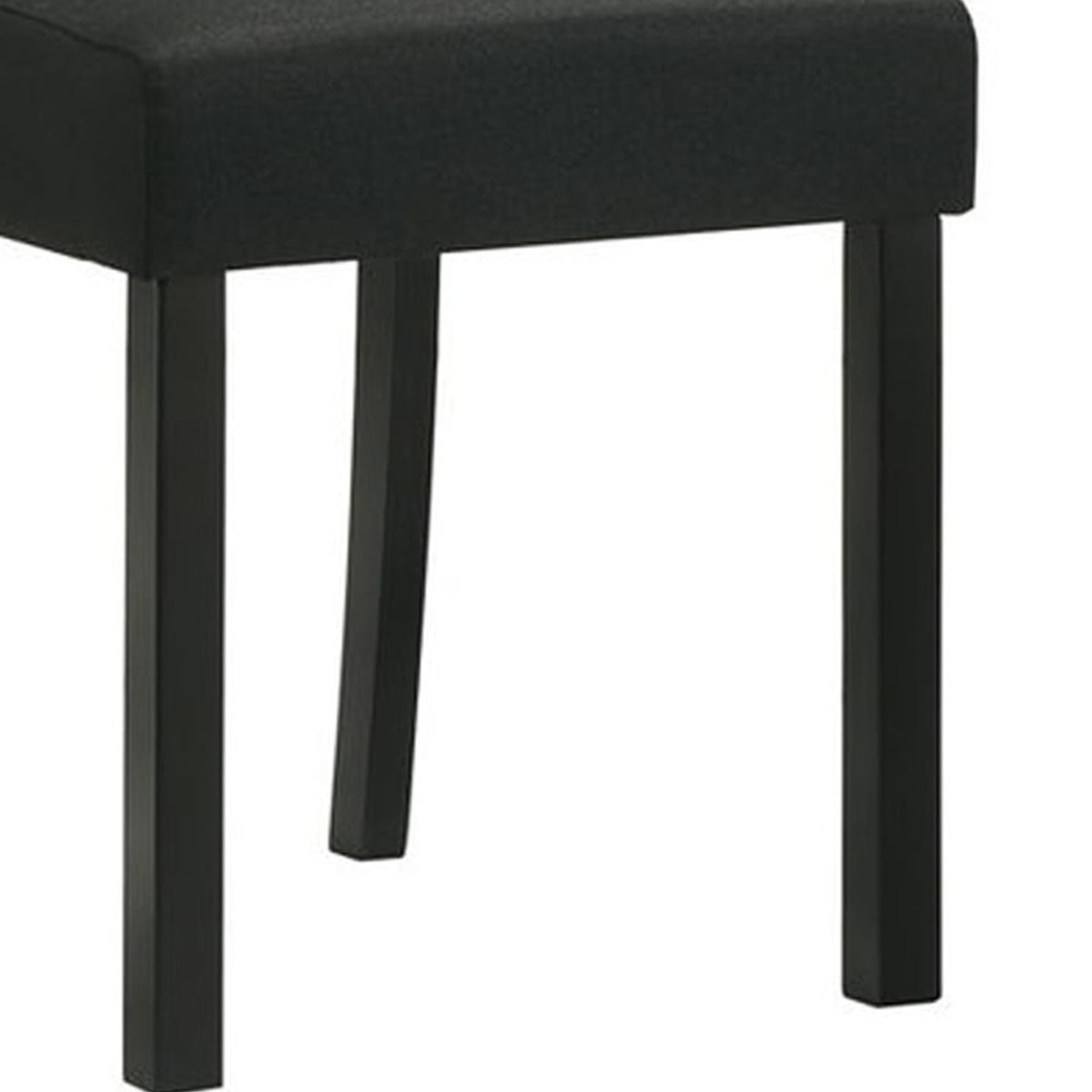 Black Wood Dining Chair Set of 4 for Kitchen Dining Room