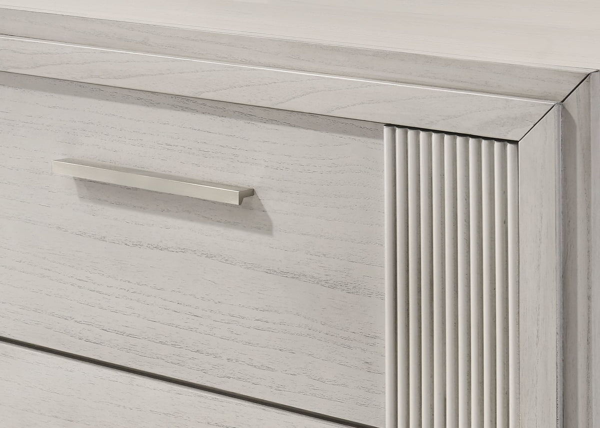 Antique White 2-Drawer Nightstand - Contemporary Bedroom Storage