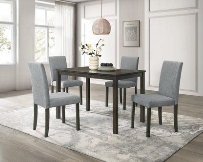 Dark Brown Rectangular Dining Table - Seats 4