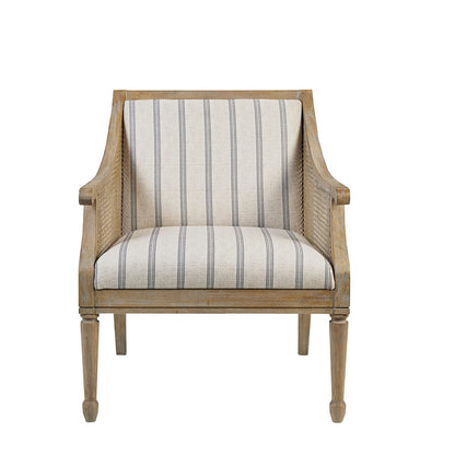 Beige Polyester Accent Armchair - 29" W x 27.5" D
