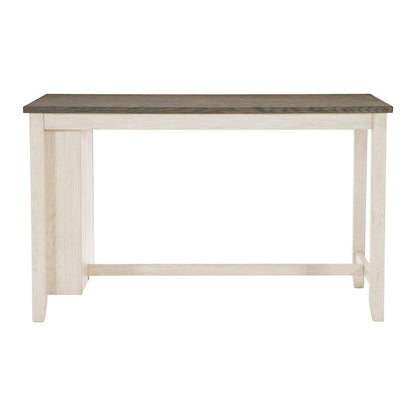Antique White Rectangular Dining Table Set - Seats 4