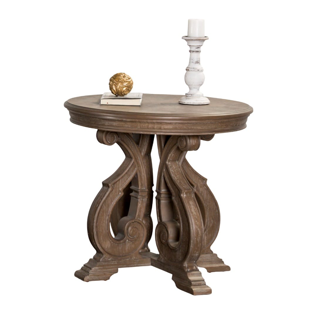 Oak End Table - Traditional Solid Wood Design