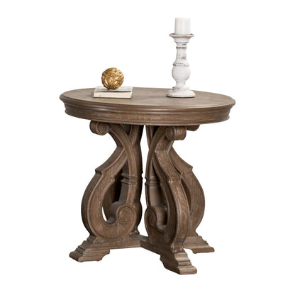 Oak End Table - Traditional Solid Wood Design