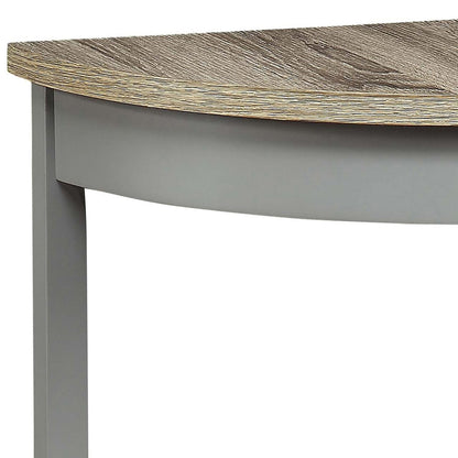 Grey Oak Console Table with Shelves - 26.5" Wide