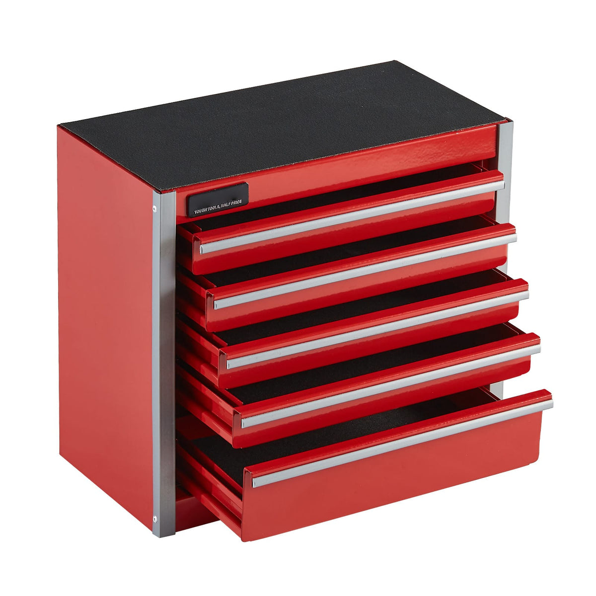 8.6 Inch Red Steel Tool Cabinet - 5 Drawer Organizer