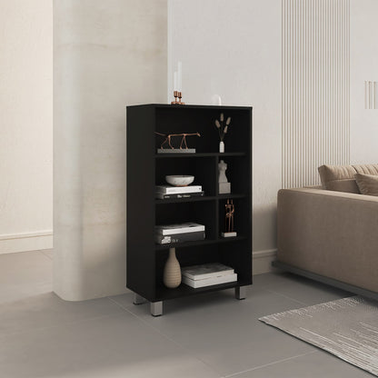 Black 40" Tall File Cabinet - Compact Storage for Home Office