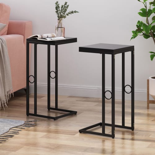 Christopher Knight Home Essex Black End Table - 28.5" H for Living Room