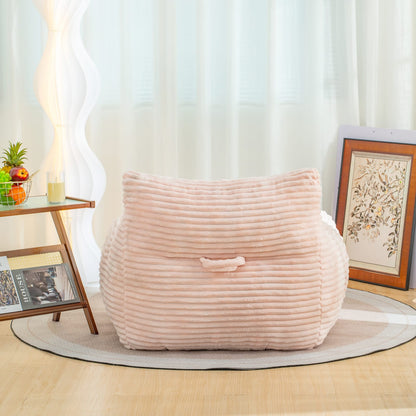 Pink Corduroy Bean Bag Chair - Oversized Family Room Lounge
