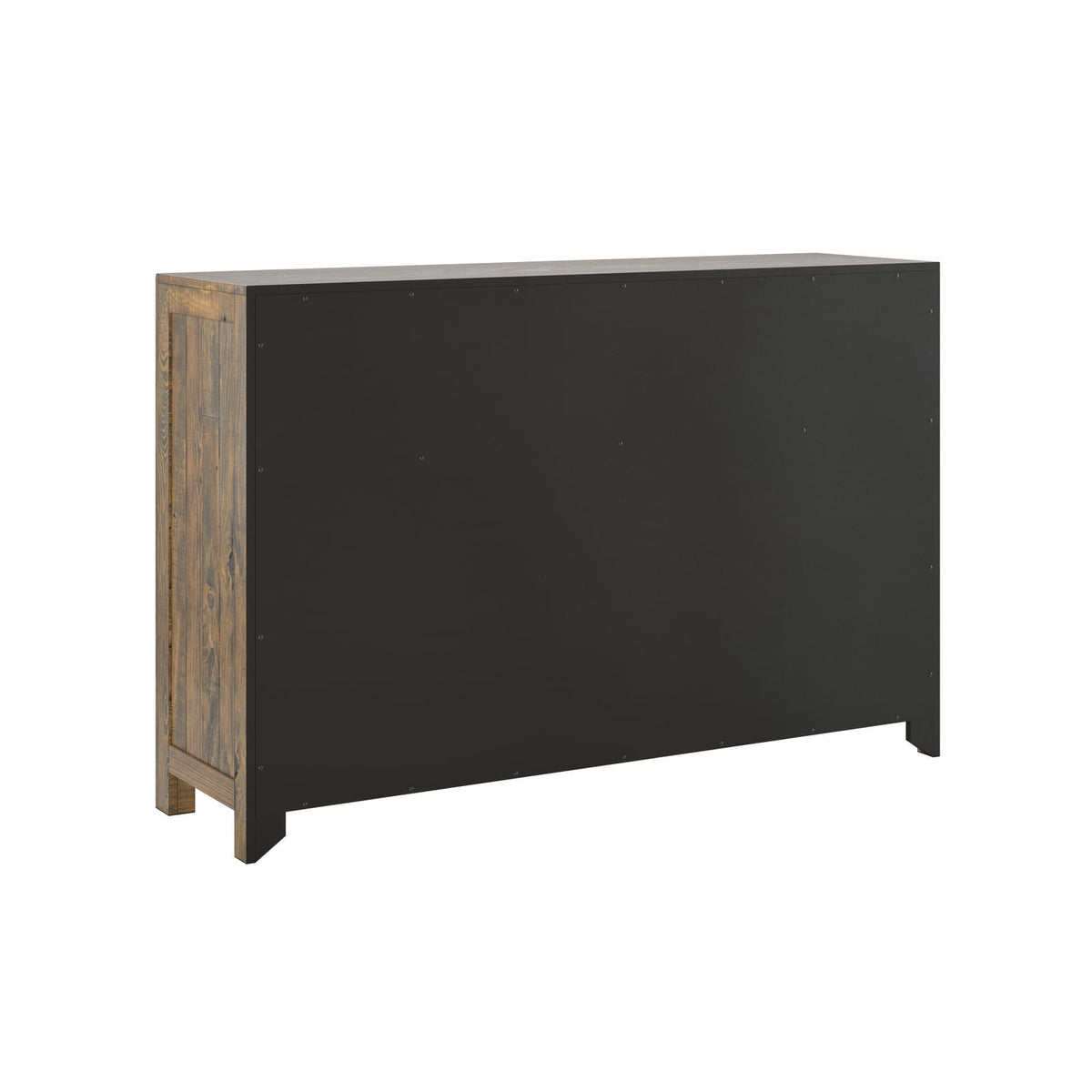 63" Brown Wood Dresser with 7 Drawers for Bedroom