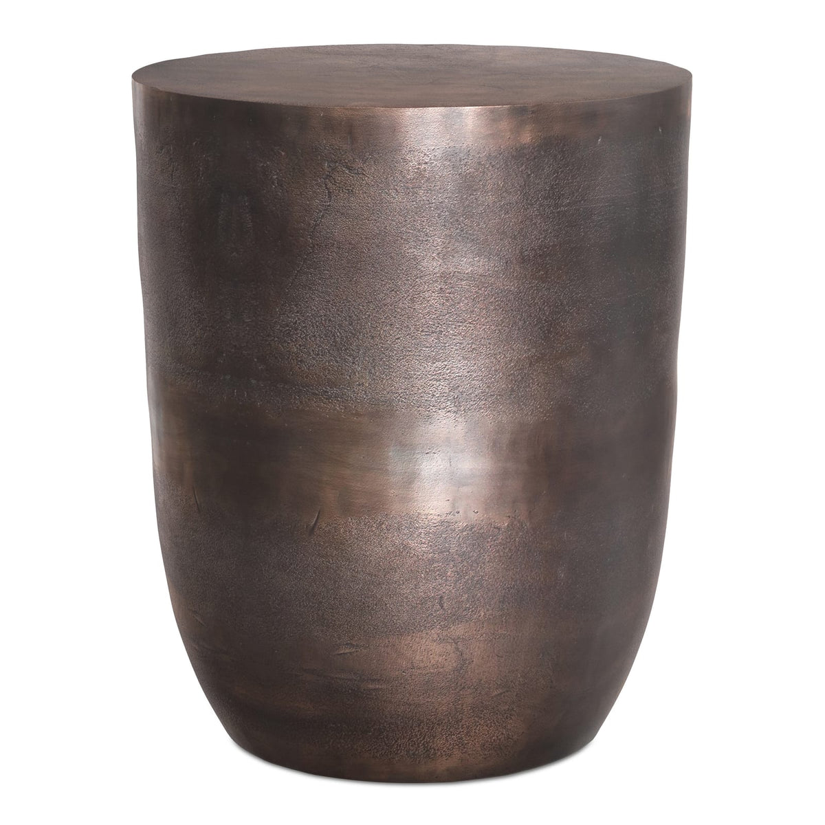 Copper Cast Aluminum Round Accent Table - 16.5" Diameter