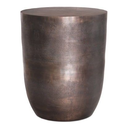 Copper Cast Aluminum Round Accent Table - 16.5" Diameter