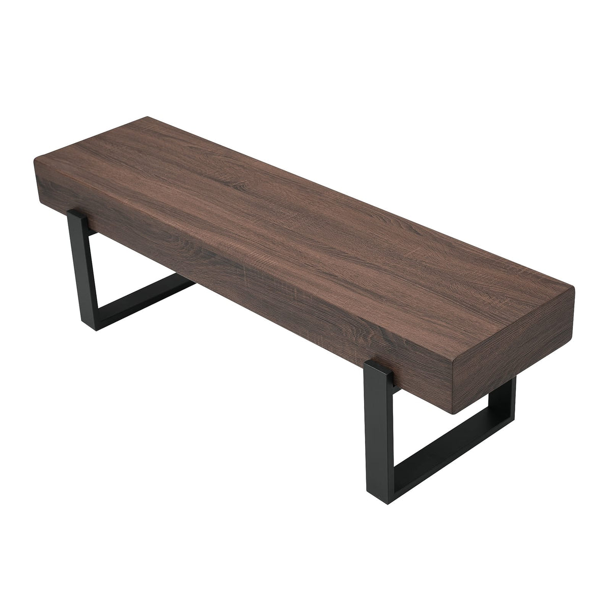 59" Dining Bench - Farmhouse Style, MDF & Metal