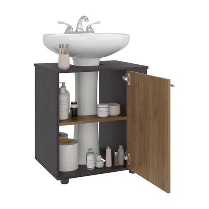 Phillips Under Sink Cabinet - Black, Double Door Storage Unit