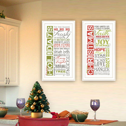 Multicolor Wood Paper Wall Art Prints - 2 Piece Living Room Decor