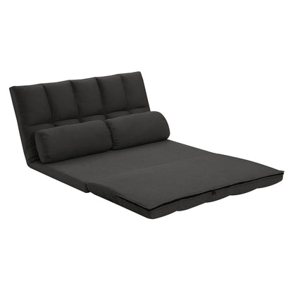 Convertible Sofa Bed - Black Foam Mattress for Living Room