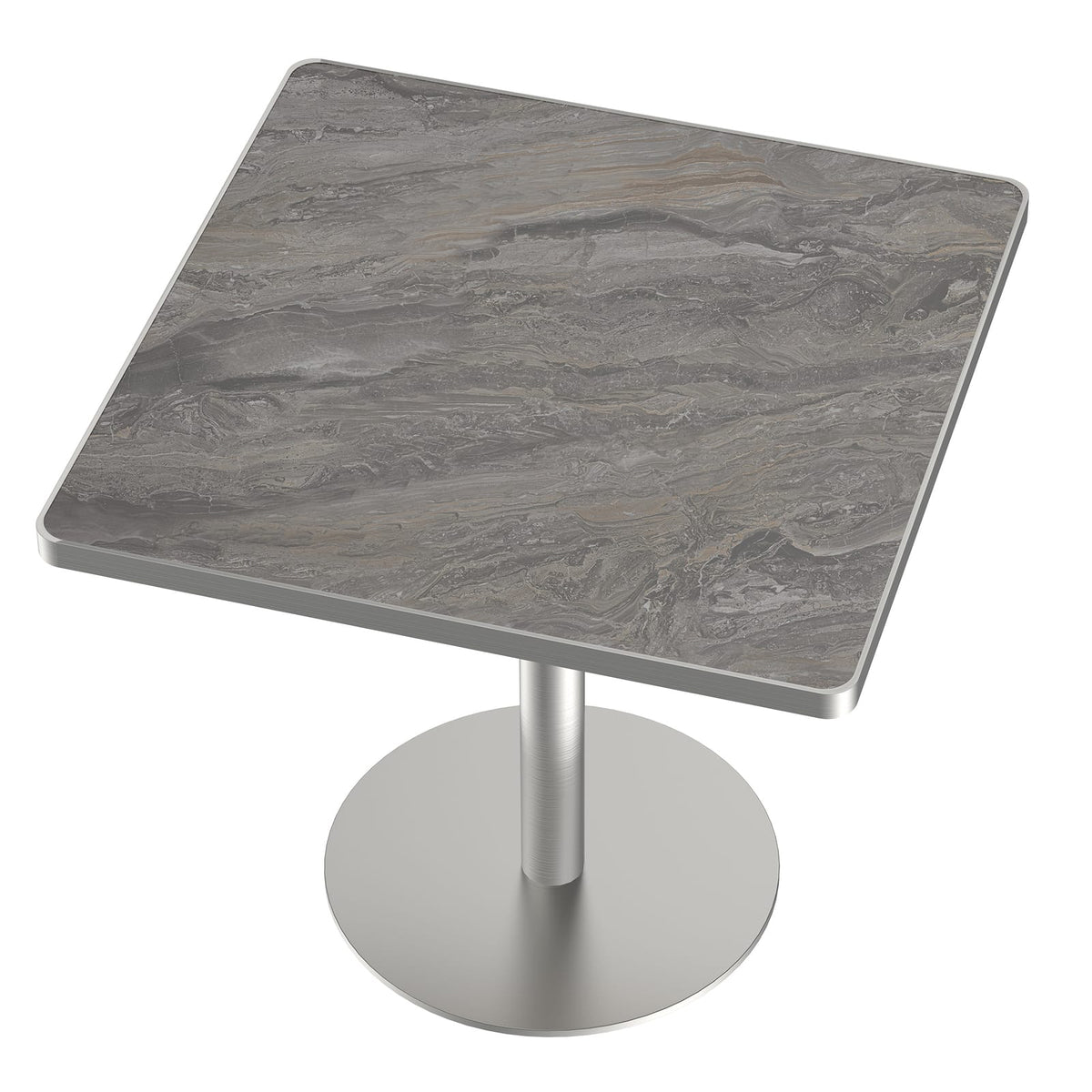 Square Modern Dining Table 31.5 inches Bistro Table Tulip Table with Faux Marble