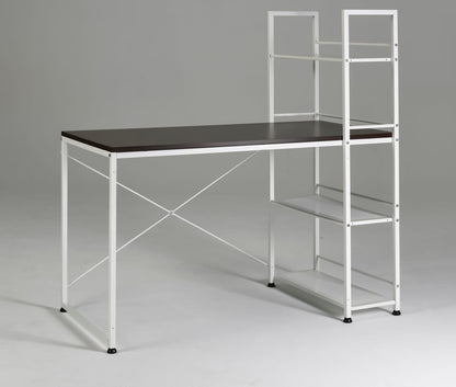 Reversible Smart Workstation Desk - Brown & White for Home Office