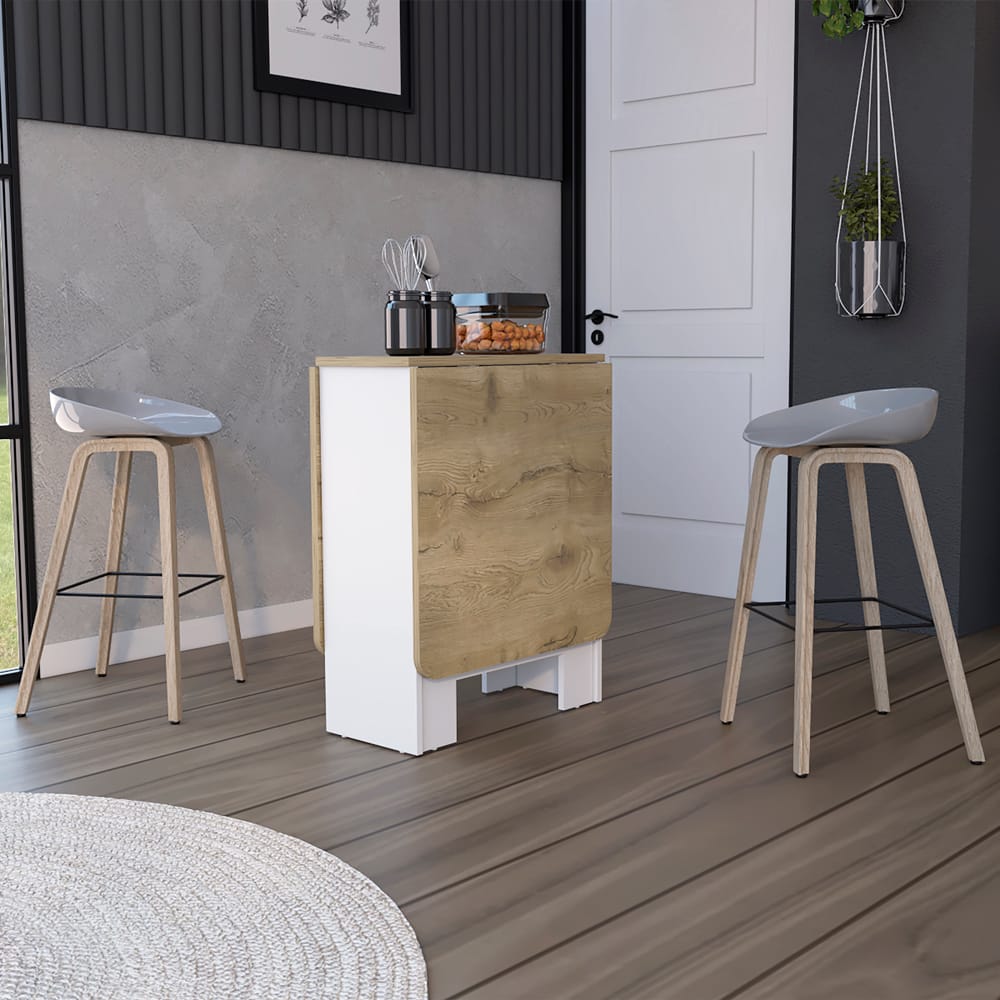 Multicolor Folding Dining Table with Engineered Wood for Living Room