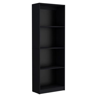 Black 3-Piece Bookcase Set - 67" Wide Storage