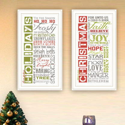 Multicolor Wood Paper Wall Art Prints - 2 Piece Living Room Decor
