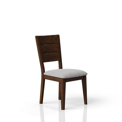 Mid-Century Modern Dining Chairs - Set of 2, Cherry Wood