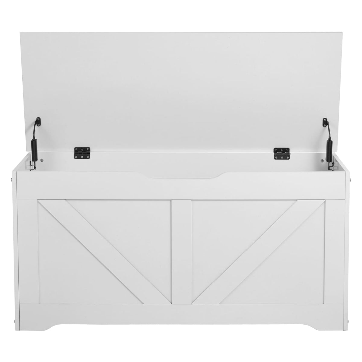 White Kids Storage Bench - Large Toy Box Chest