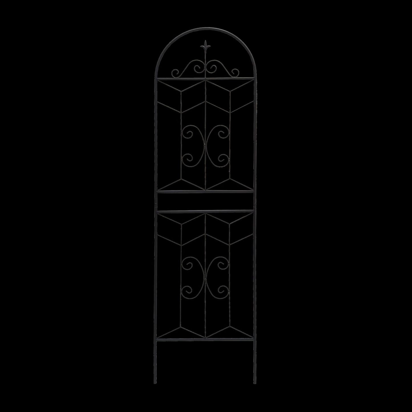 Black Metal Garden Trellis Panels - 4 Pack, 71 Inch
