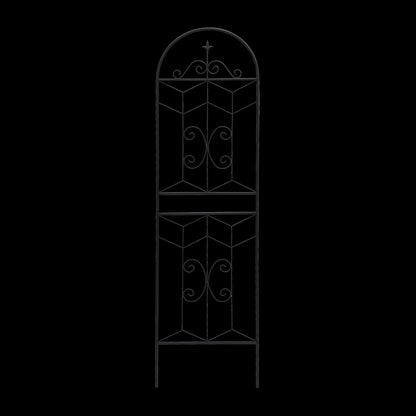 Black Metal Garden Trellis Panels - 4 Pack, 71 Inch