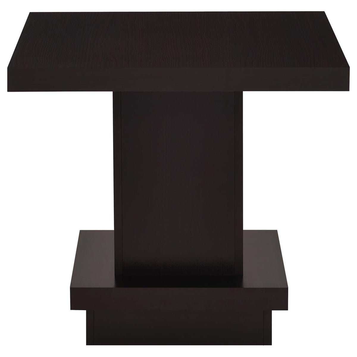 Cappuccino 3-Piece Square Coffee & End Table Set - Engineered Wood