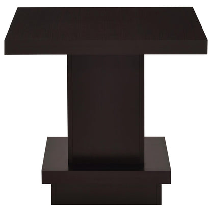 Cappuccino 3-Piece Square Coffee & End Table Set - Engineered Wood