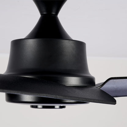 52 inch Black ABS Ceiling Fan with Remote Control for Living Rooms