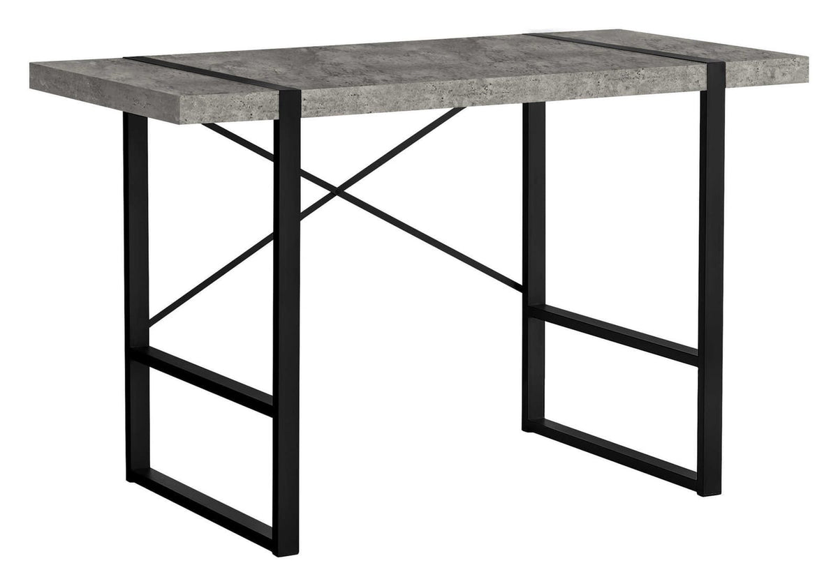 Grey Concrete Desk - 48" Home Office Computer Desk