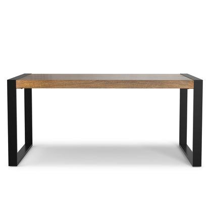 Light Tobacco Wood Dining Table - 4 Person