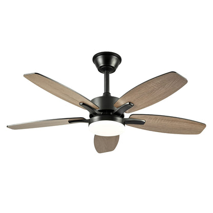 42" Plywood Ceiling Fan with Lights - Matte Black