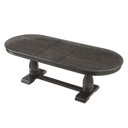 94 Inch Extendable Dark Brown Dining Table - Perfect for Large Families