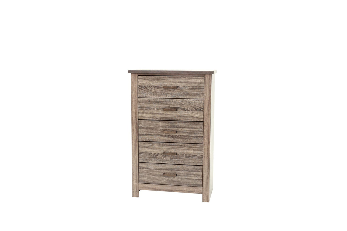 Natural Finish Bedroom Dresser - 34" W x 16" D x 49" H