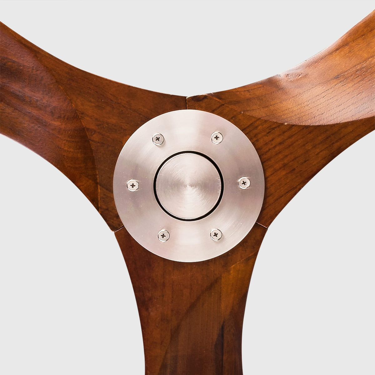 52" Solid Wood Ceiling Fan - Dark Walnut, Outdoor Porch Patio