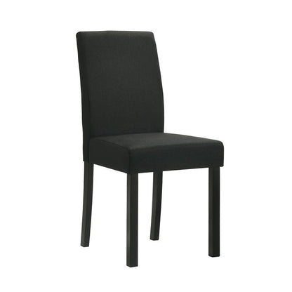 Black Wood Dining Chair Set of 4 for Kitchen Dining Room