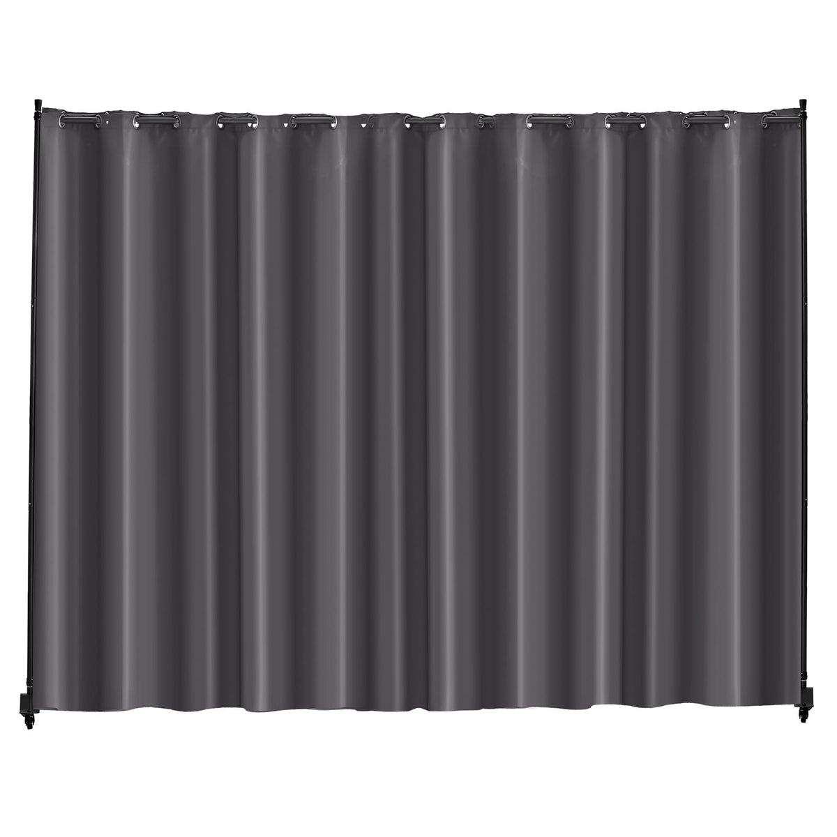 Portable Room Divider Panel - Gray with Wheels | Privacy Screen